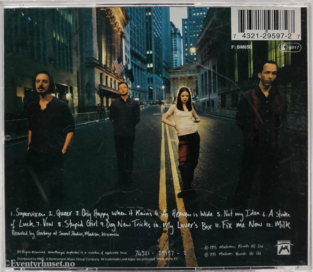 Garbage (1995) "Garbage". Musikk-CD.