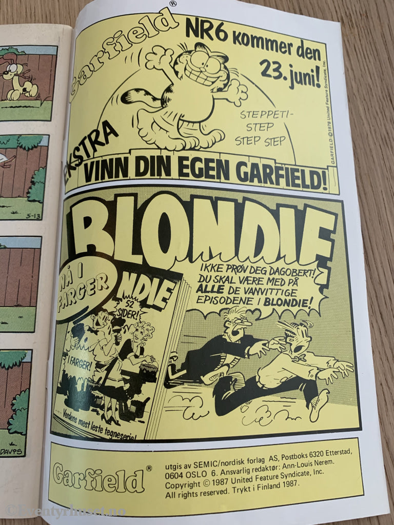 Garfield. 05/1987. Tegneserieblad