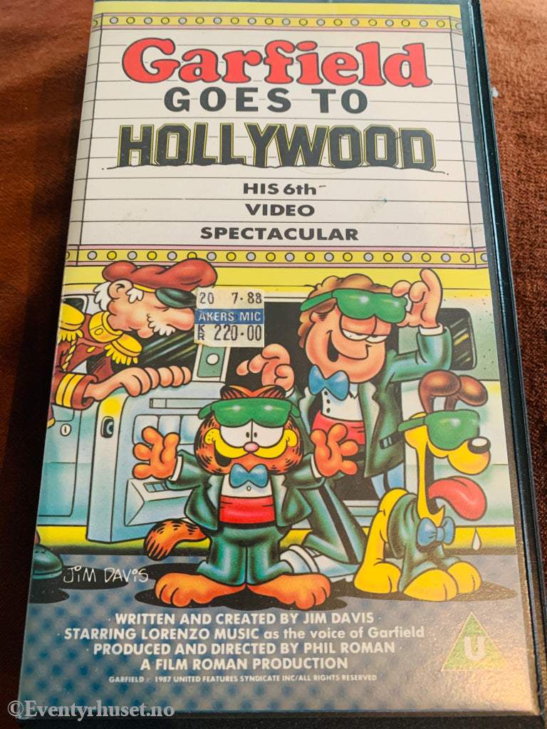 Garfield Goes to Hollywood. 1988. VHS. Solgt på Acers Mic!