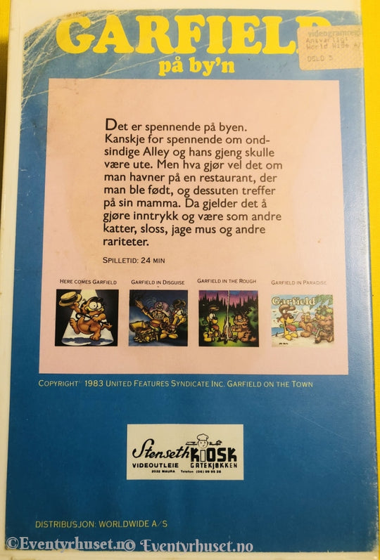 Garfield På Byn. 1983. Vhs Big Box.