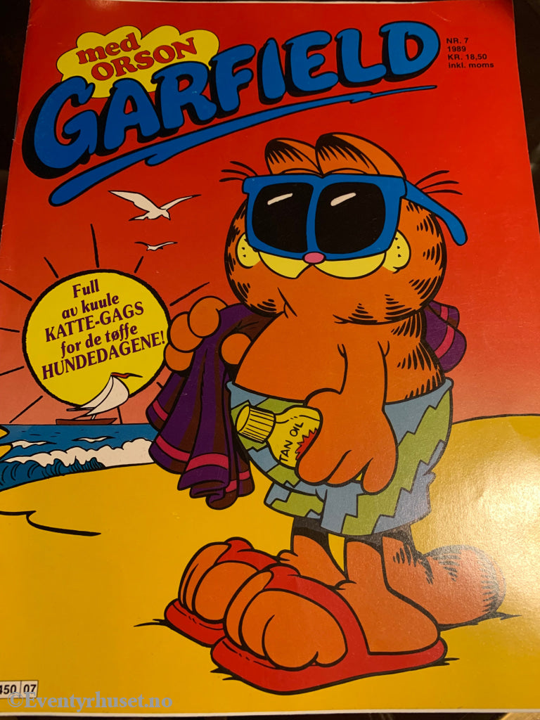 Garfield (Stort Format). 1989/07. Tegneserieblad