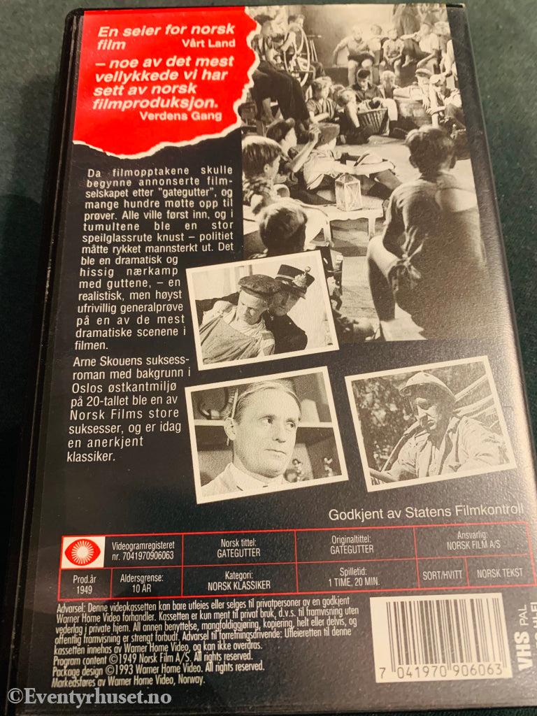 Gategutter. 1949. Vhs. Vhs