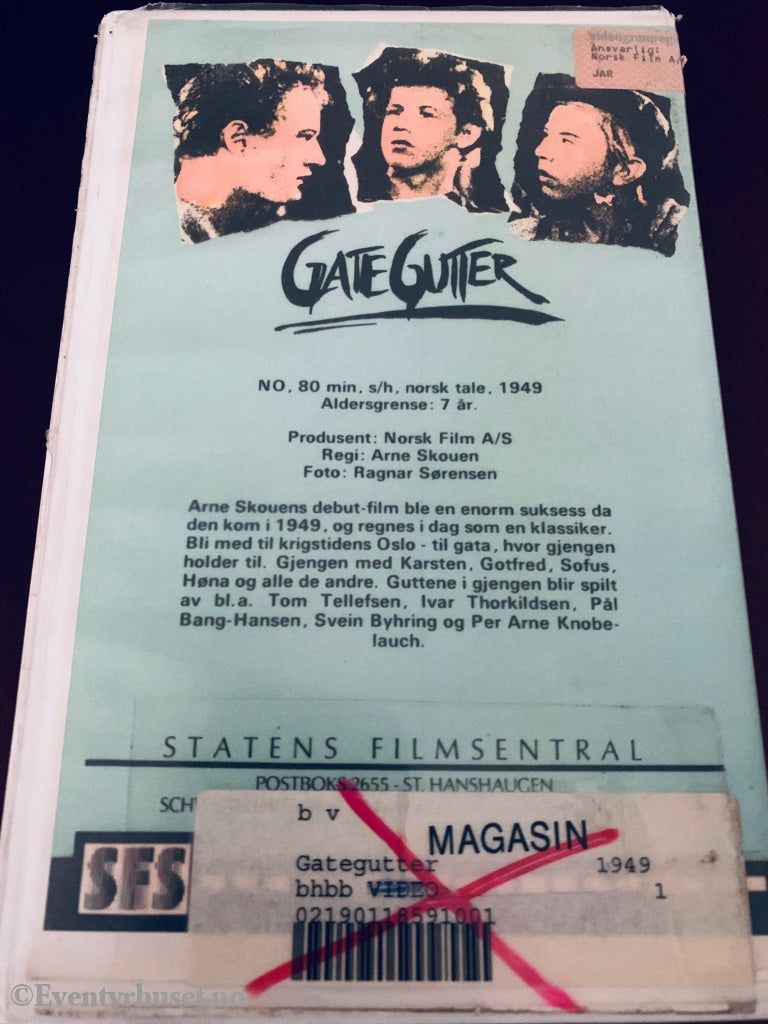 Gategutter. 1949. Vhs Big Box. Box