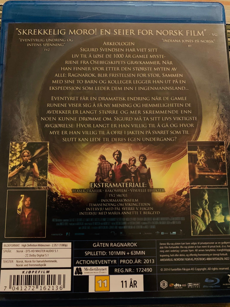 Ragnarok. Blu-Ray. Blu-Ray Disc