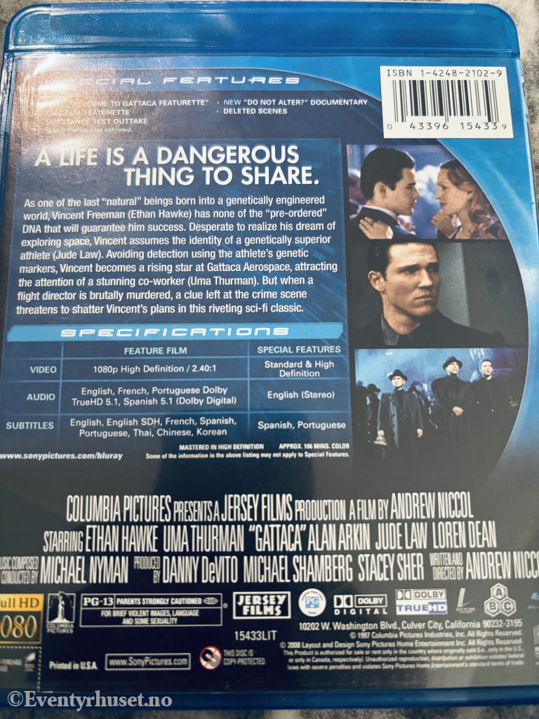Gattaca. Blu-ray.