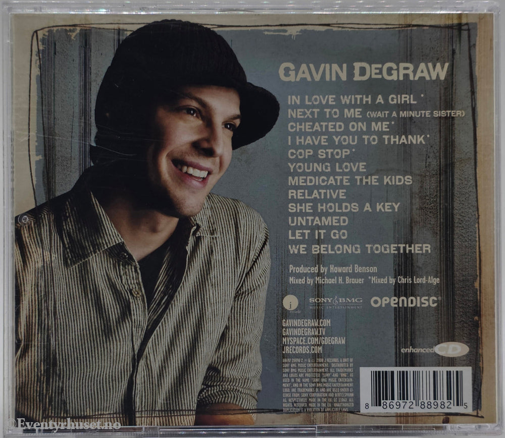 Gavin DeGraw. 2008. Gavin DeGraw. CD.