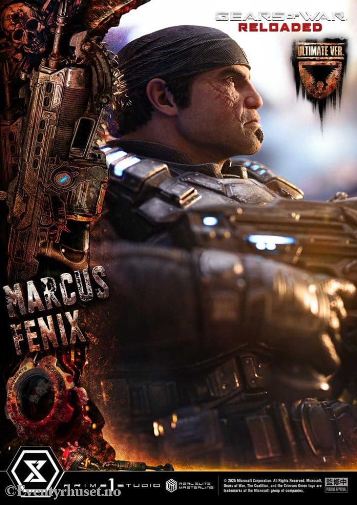 Gears of War: Reloaded Real Elite Masterline Series Statue 1/3 Marcus Fenix Ultimate Version 97 cm Collectibles