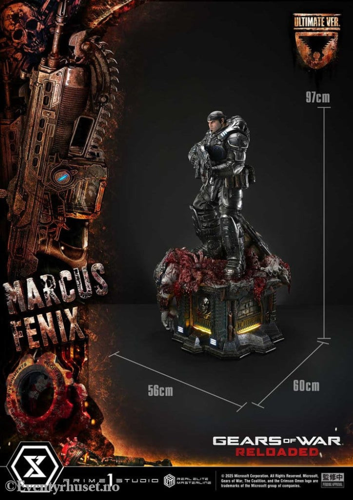 Gears of War: Reloaded Real Elite Masterline Series Statue 1/3 Marcus Fenix Ultimate Version 97 cm Collectibles