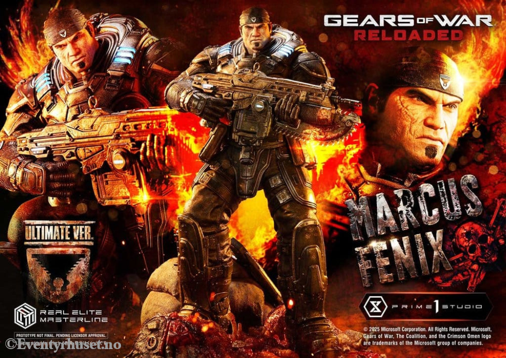 Gears of War: Reloaded Real Elite Masterline Series Statue 1/3 Marcus Fenix Ultimate Version 97 cm Collectibles