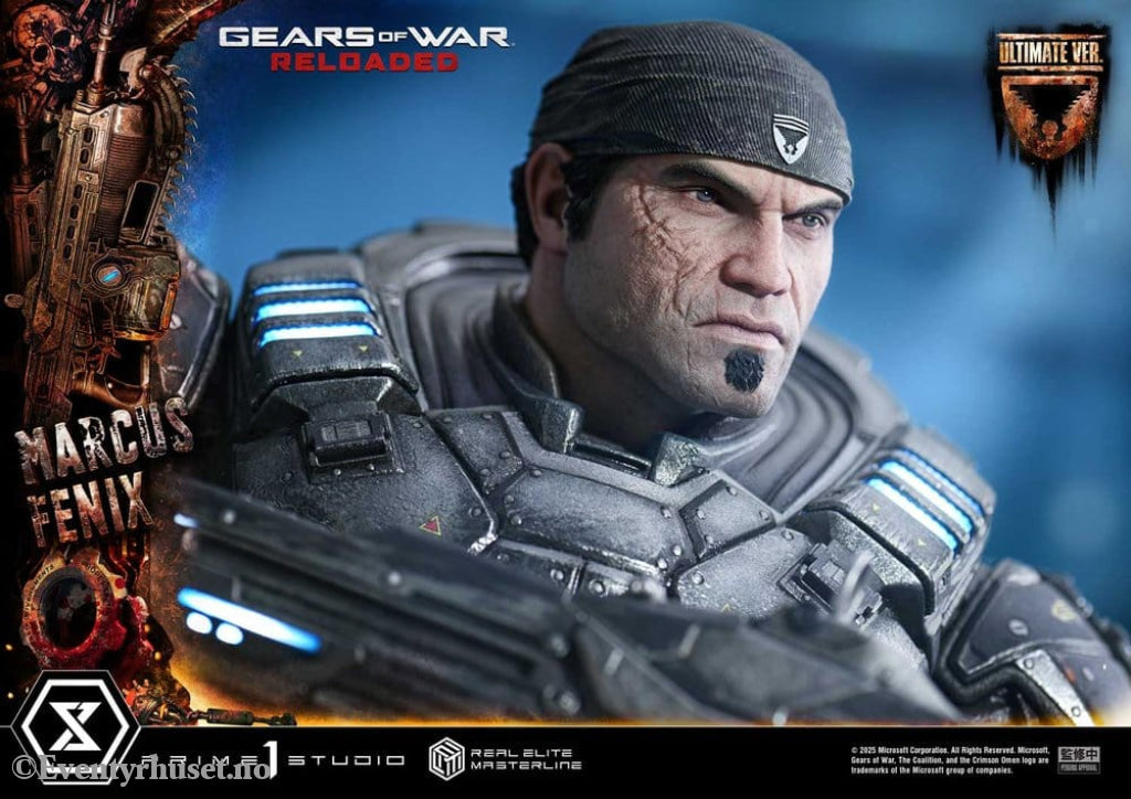 Gears of War: Reloaded Real Elite Masterline Series Statue 1/3 Marcus Fenix Ultimate Version 97 cm Collectibles