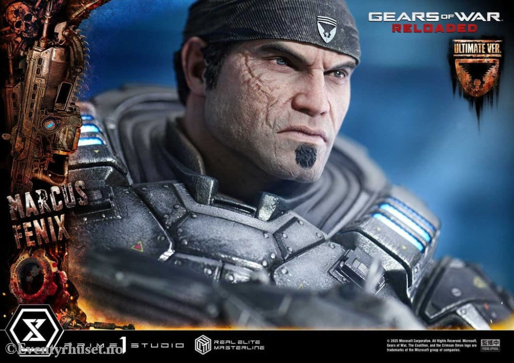 Gears of War: Reloaded Real Elite Masterline Series Statue 1/3 Marcus Fenix Ultimate Version 97 cm Collectibles