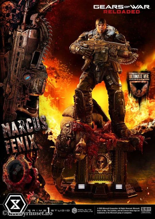 Gears of War: Reloaded Real Elite Masterline Series Statue 1/3 Marcus Fenix Ultimate Version 97 cm Collectibles