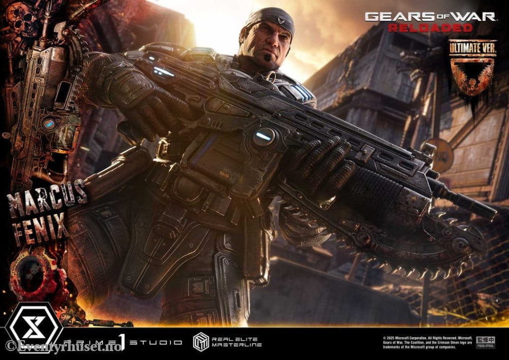 Gears of War: Reloaded Real Elite Masterline Series Statue 1/3 Marcus Fenix Ultimate Version 97 cm Collectibles