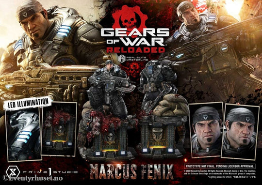 Gears of War: Reloaded Real Elite Masterline Series Statue 1/3 Marcus Fenix Ultimate Version 97 cm Collectibles