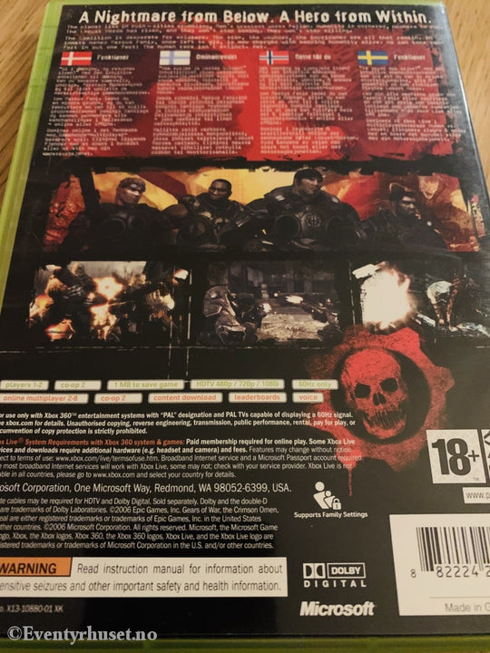 Gears Of War. Xbox 360.