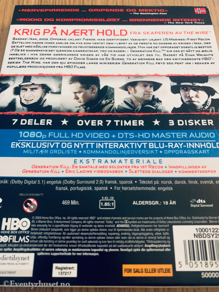 Generation Kill (2008). Blu-Ray.