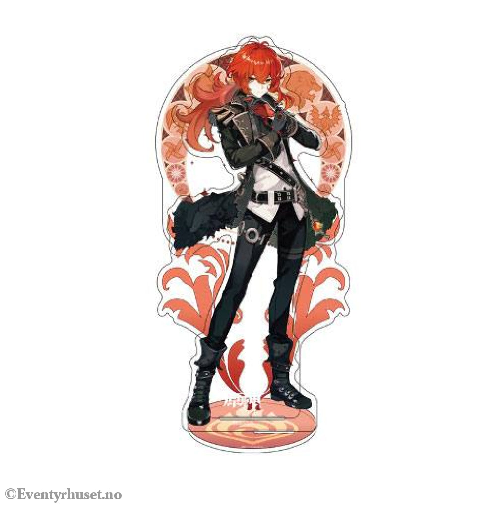 Genshin Impact Mondstadt Theme Series Character Acrylic Figure Diluc 14 cm Manga & Anime