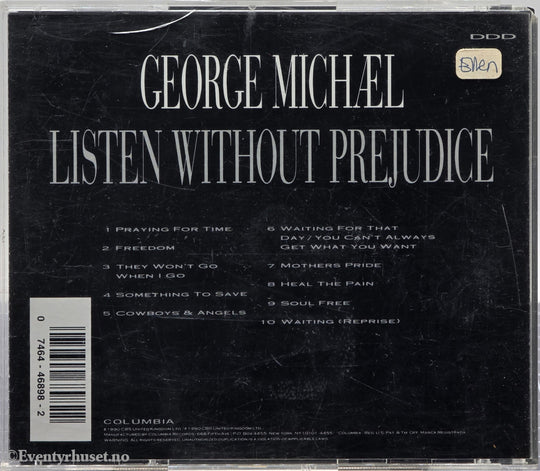 George Michael. Listen Without Prejudice Vol. 1. Musikk-CD.