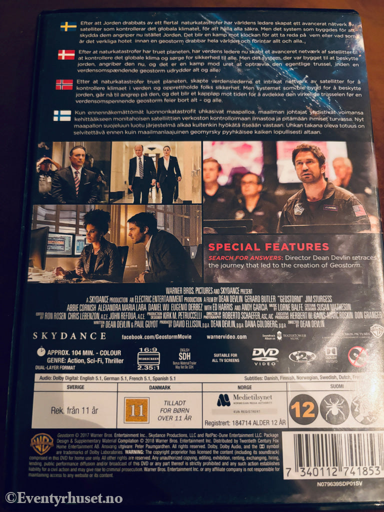 Geostorm. DVD.