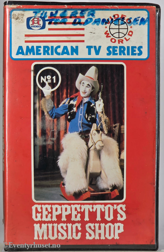 Geppetto’s Music Shop – 1974 . VHS Big Box.