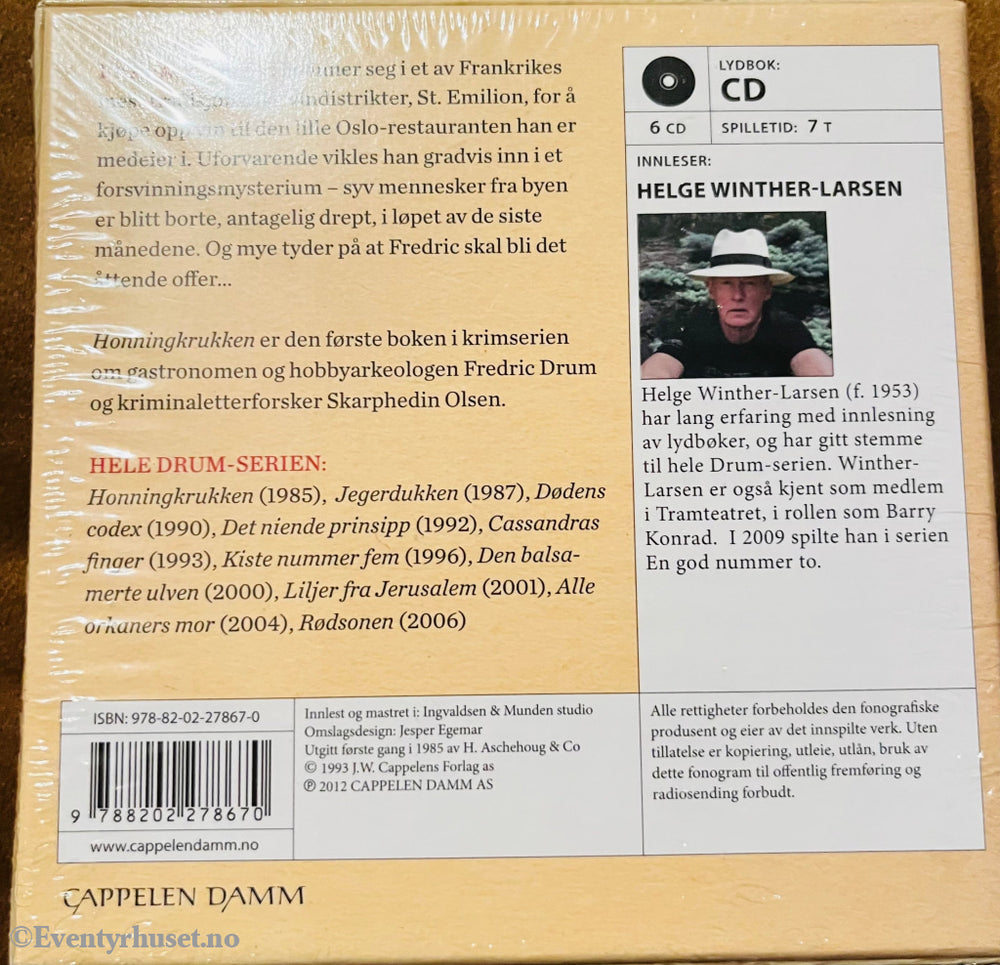 Gert Nygårdshaug. 1993/12. Drum 1 - Honningkrukken. Lydbok På 6 Cd. Ny I Plast!