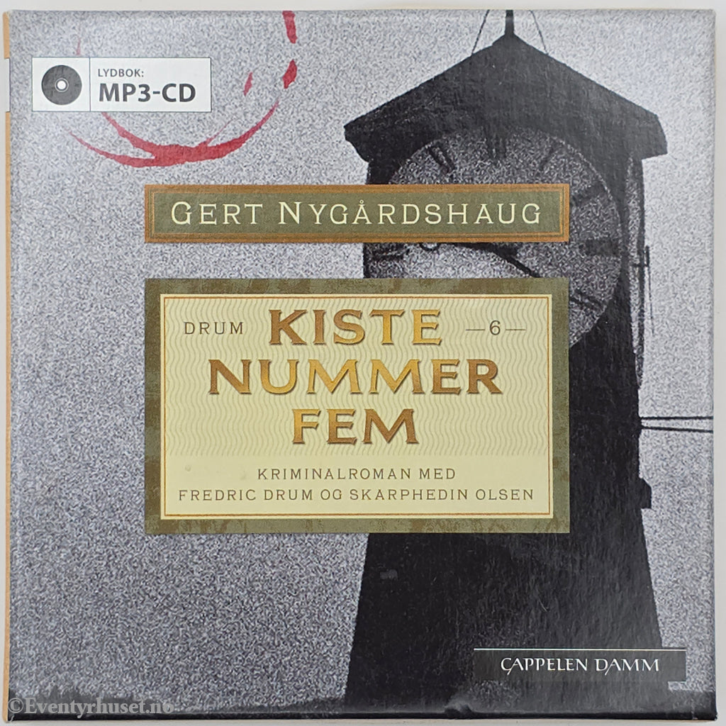 Gert Nygårdshaug. 2011. Kiste nummer fem. Lydbok på CD.