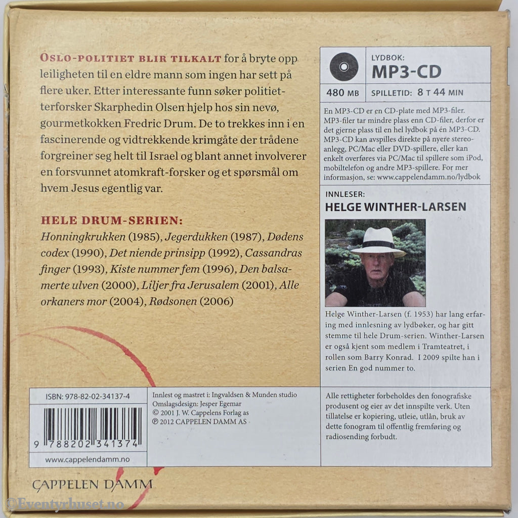 Gert Nygårdshaug. 2013. Liljer fra Jerusalem. Lydbok på CD.