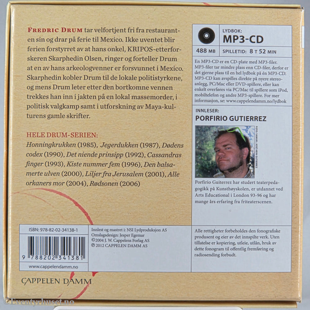 Gert Nygårdshaug 2014 Alle orkaners mor. Lydbok på CD.