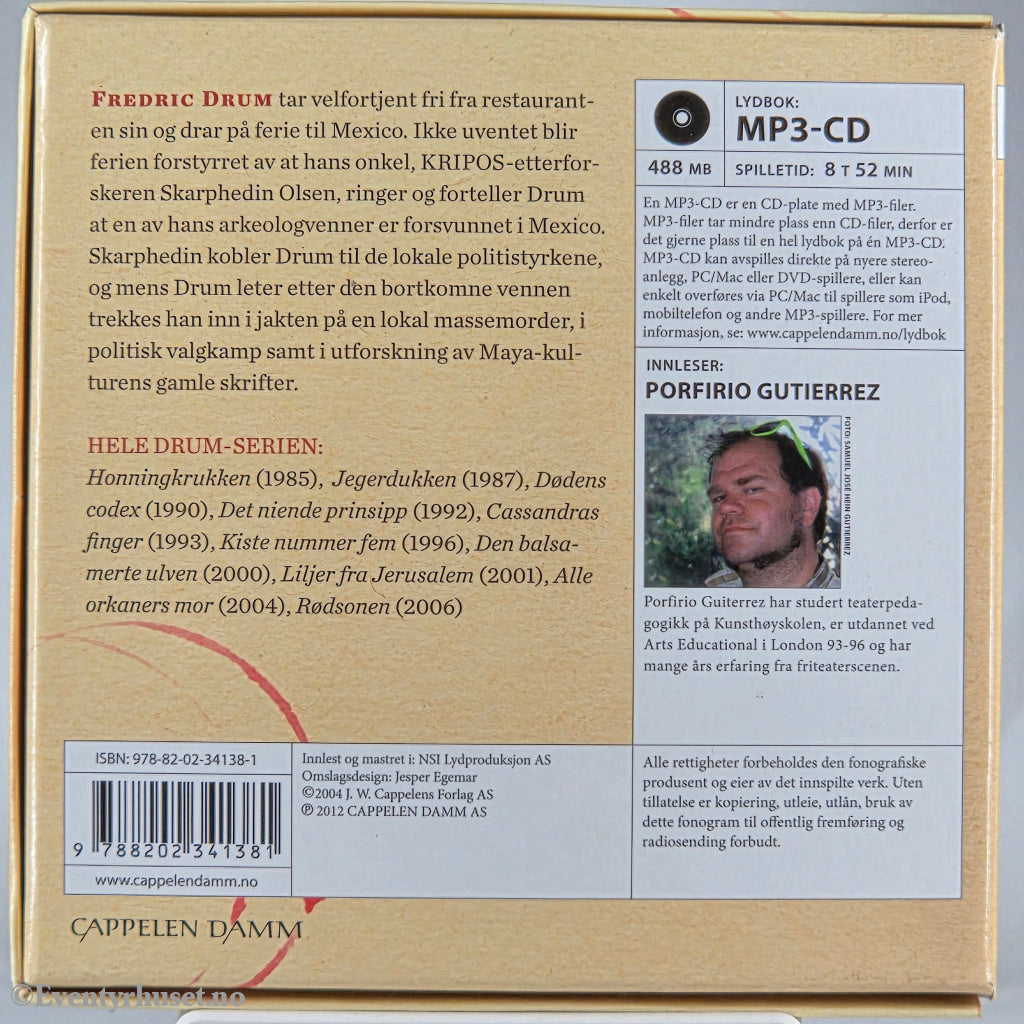 Gert Nygårdshaug 2014 Alle orkaners mor. Lydbok på CD.