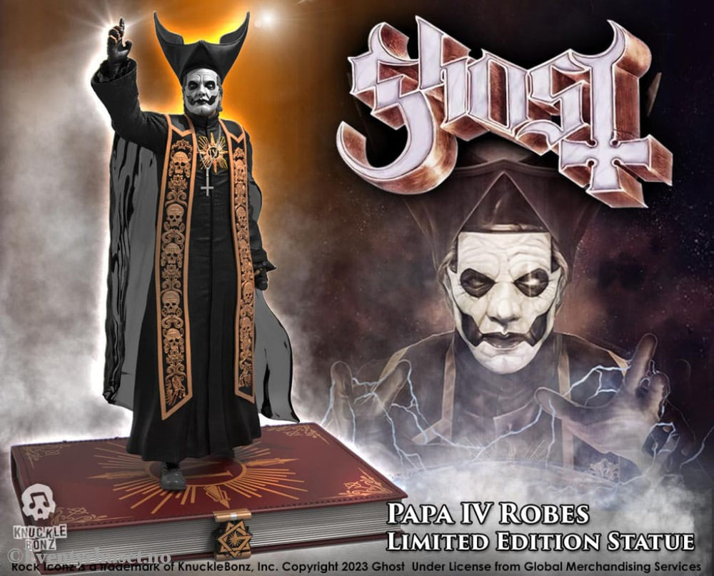 Ghost Rock Iconz Statue 1/9 Papa Emeritus IV (Black Robes) 22 cm Collectibles