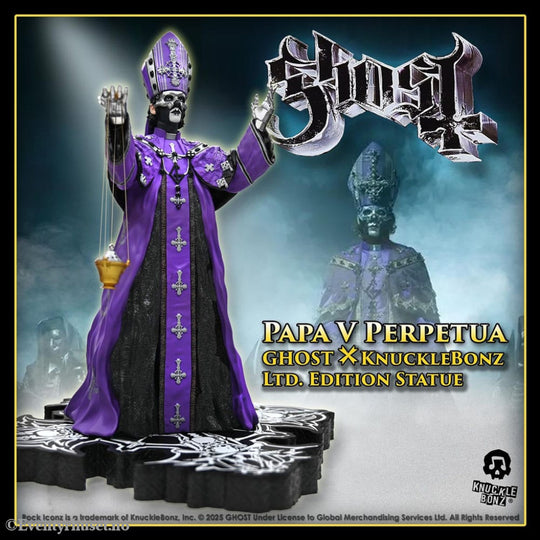 Ghost Rock Iconz Statue Papa V Perpetua Purple Robes 22 cm Collectibles