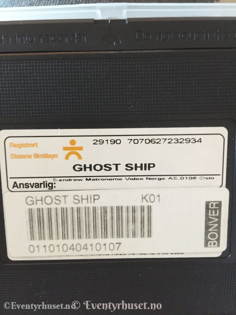 Ghost Ship. 2003. Vhs. Vhs