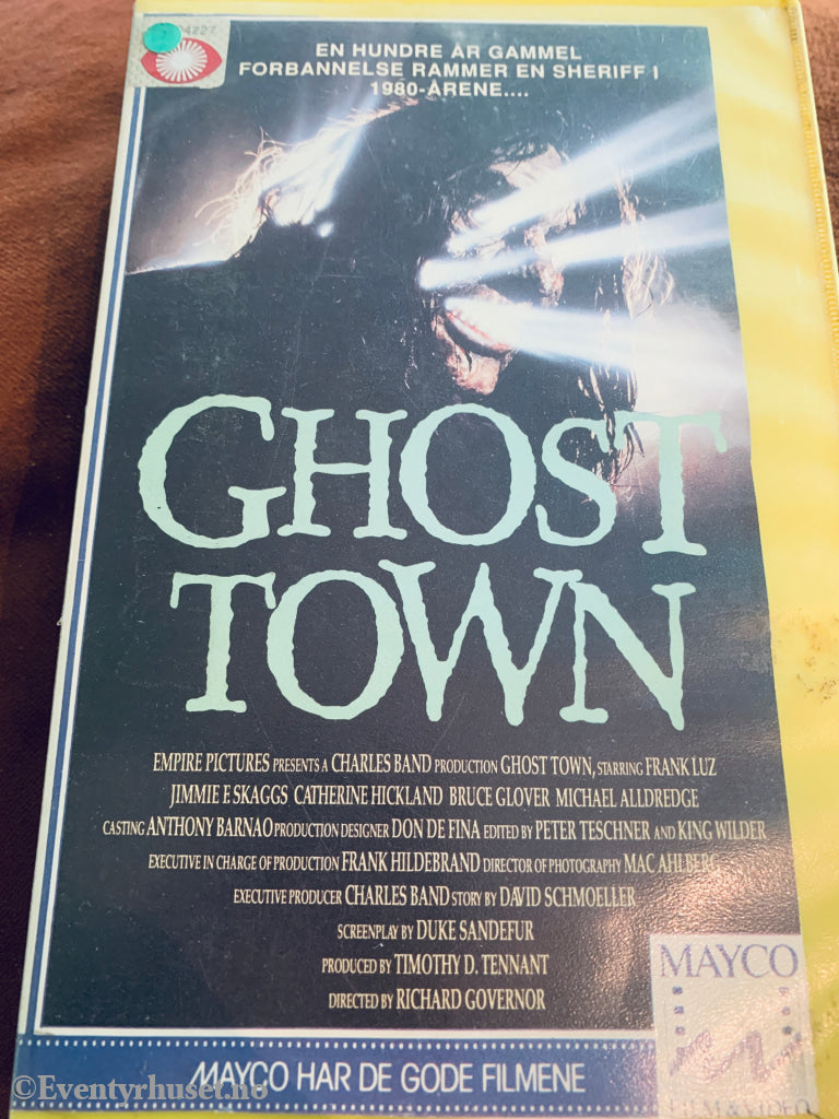 Ghost Town. 1986. VHS Big Box. Trimmet innstikk. VHS Big Box