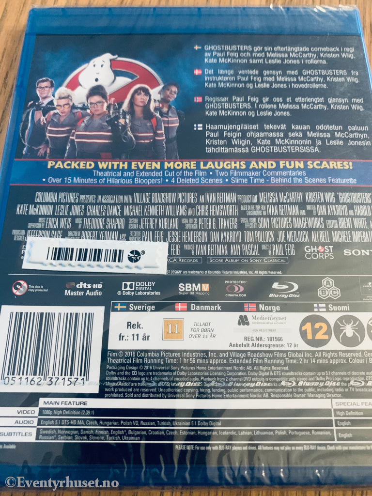 Ghostbusters: Answer the Call (2016). Blu-Ray. Ny i plast!