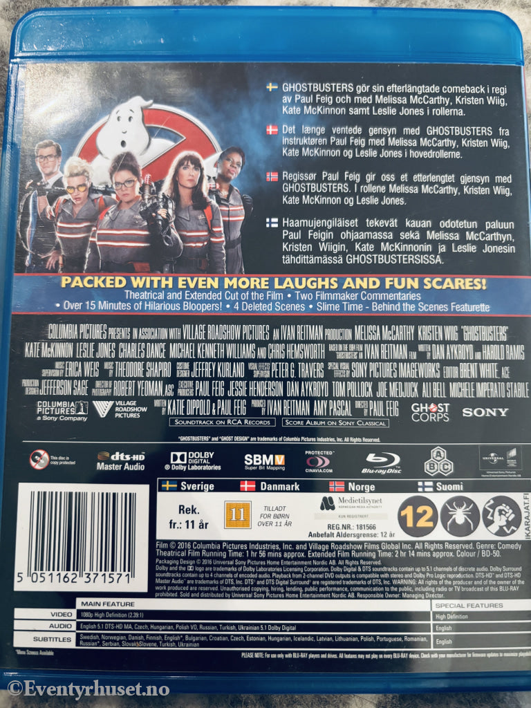 Ghostbusters - Answer the Call. Blu-ray.