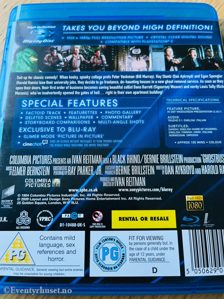 Ghostbusters. Blu-Ray. Blu-Ray Disc