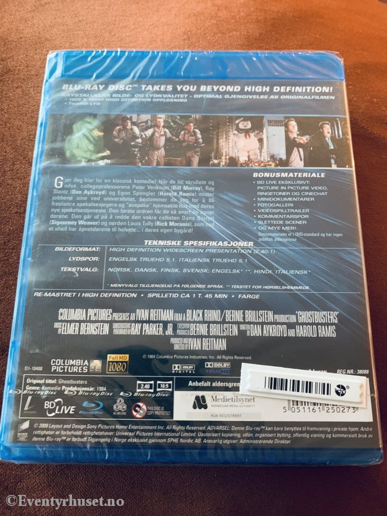 Ghostbusters. Blu-Ray Ny I Plast! Blu-Ray Disc