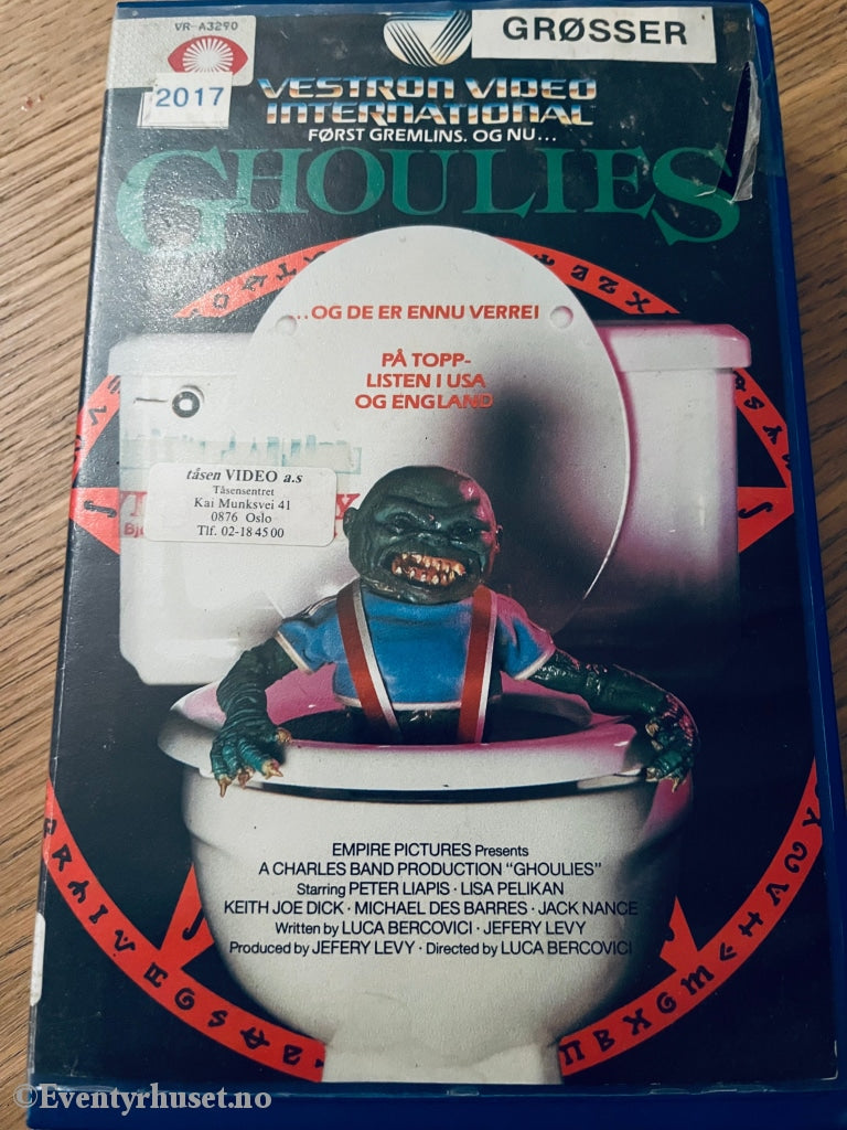 Ghoulies. 1986. Vhs Big Box. Box