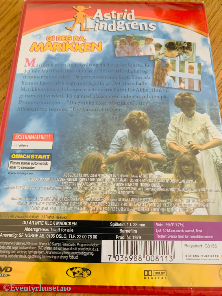 Gi deg da, Marikken . 1980 . DVD. Ny i plast!