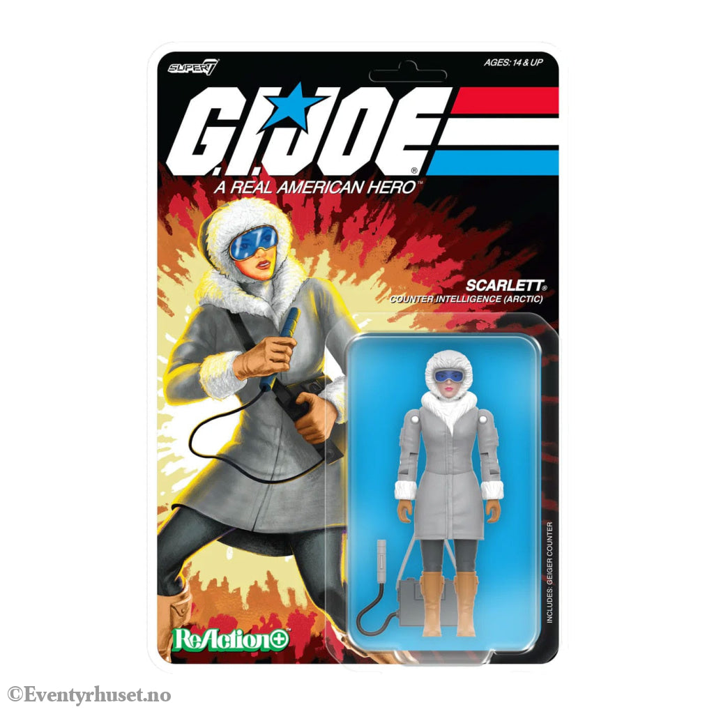 GI Joe ReAction+ Action Figure Wave 06 Arctic Scarlett 10 cm. Mint In Sealed Box (MISB)! Actionfigur