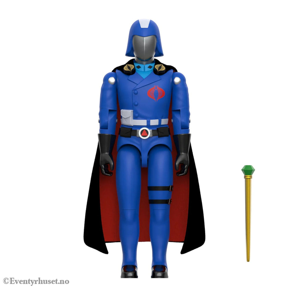 GI Joe ReAction+ Action Figure Wave 06 Cobra Commander (Movie Black Cape) 10 cm. Mint In Sealed Box (MISB)! Actionfigur