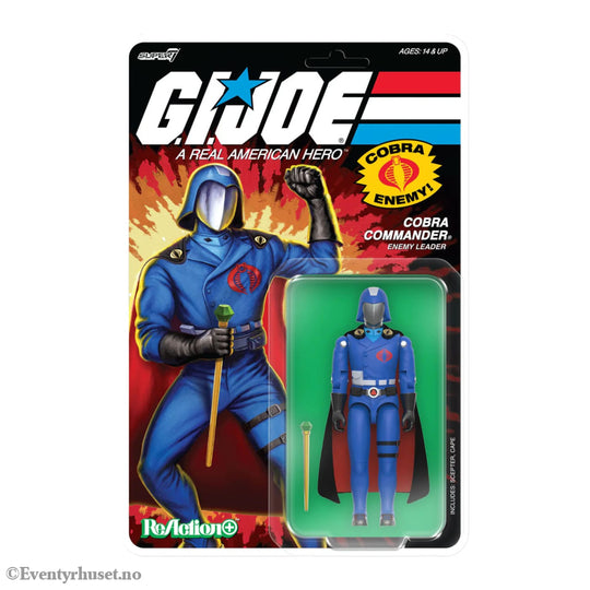 GI Joe ReAction+ Action Figure Wave 06 Cobra Commander (Movie Black Cape) 10 cm. Mint In Sealed Box (MISB)! Actionfigur