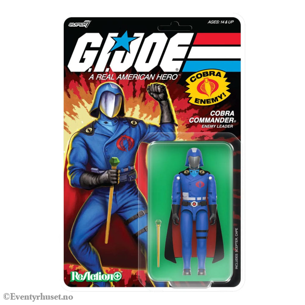 GI Joe ReAction+ Action Figure Wave 06 Cobra Commander (Movie Black Cape) 10 cm Toys