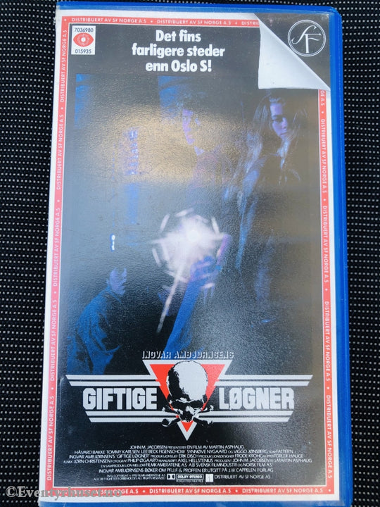 Giftige Løgner. 1992. Vhs. Vhs