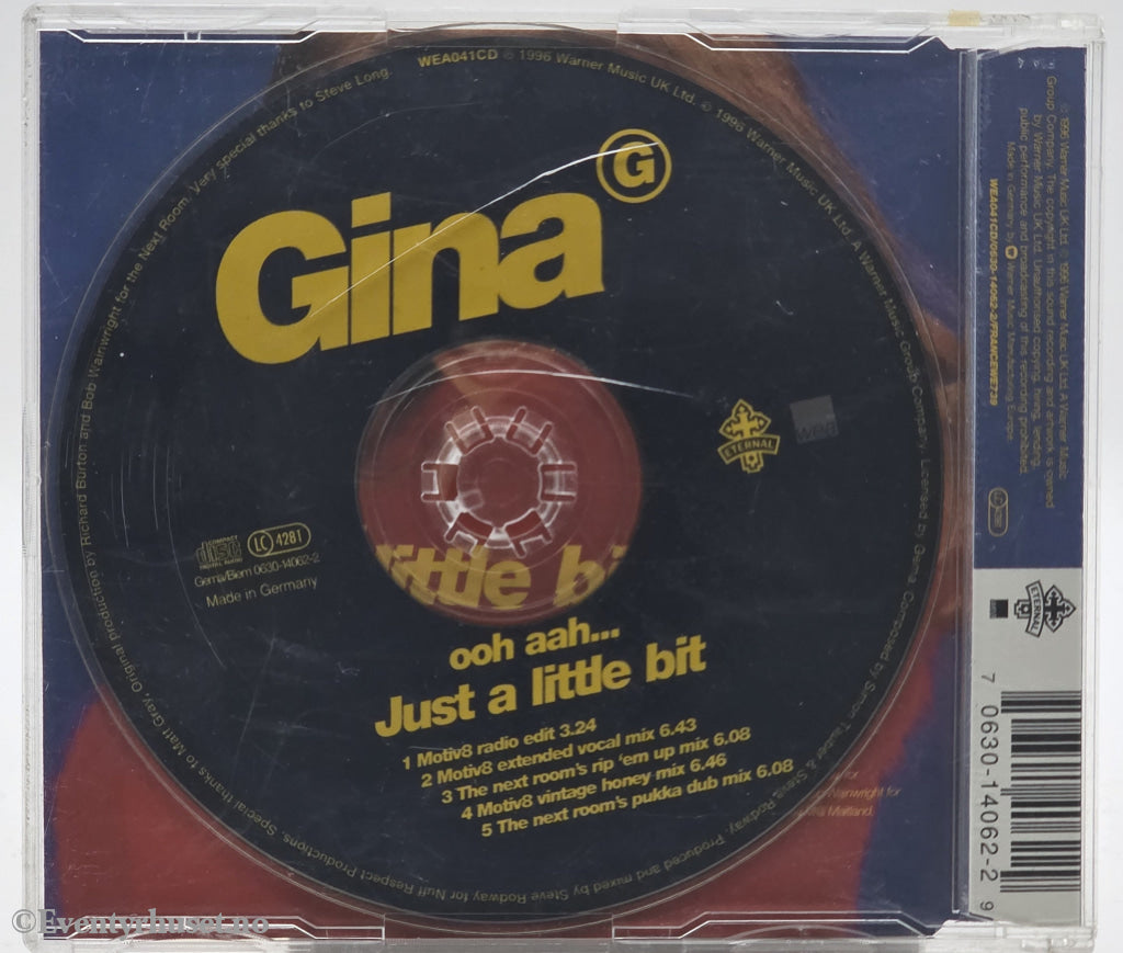 Gina G. 1996. Just a Little Bit. CD singel