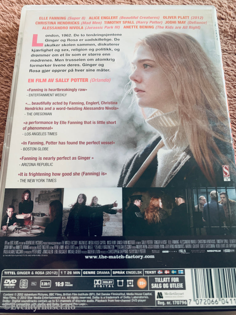 Ginger & Rosa (2012). DVD.