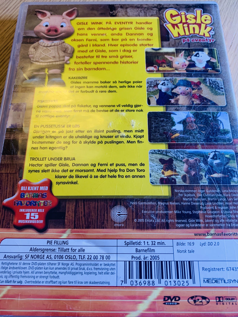 Gisle Wink På Eventyr. Kakerøre. 2005. Dvd. Dvd