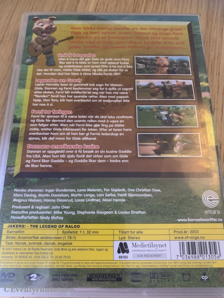 Gisle Wink På Eventyr. Legenden Om Granly. 2003. Dvd. Dvd