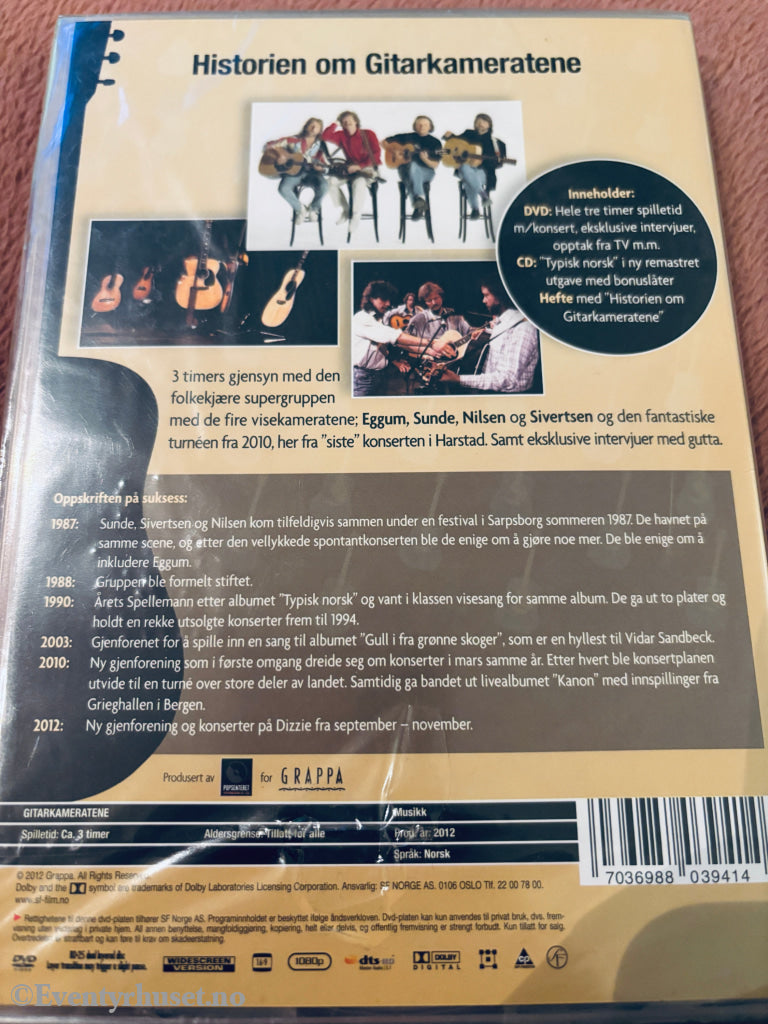 Gitarkameratene. DVD. Ny i plast!