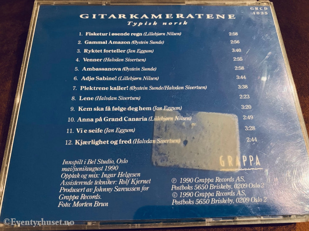 Gitarkameratene - Typisk Norsk. 1990. Cd. Cd